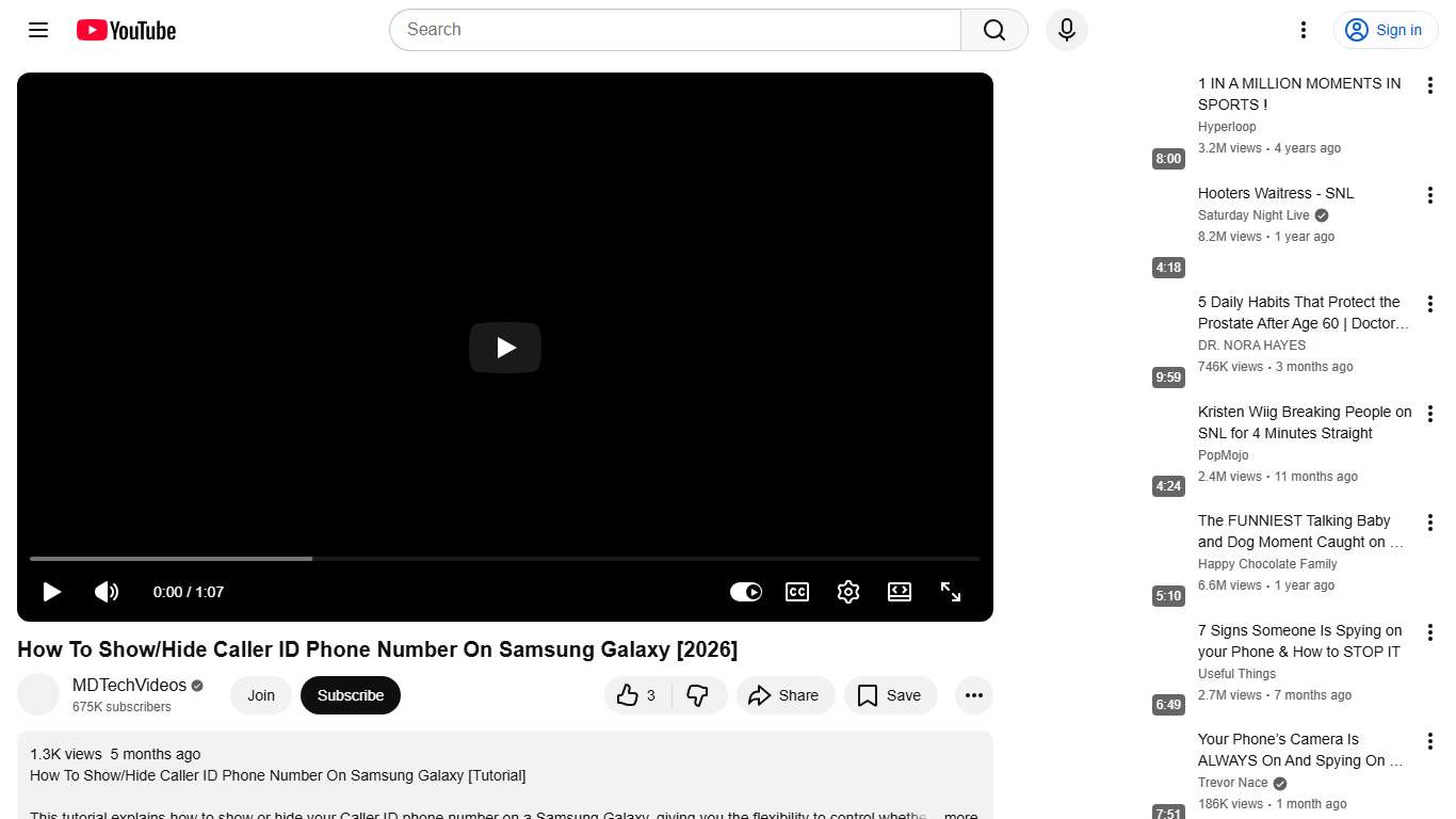 How To Show/Hide Caller ID Phone Number On Samsung Galaxy [2026] - YouTube